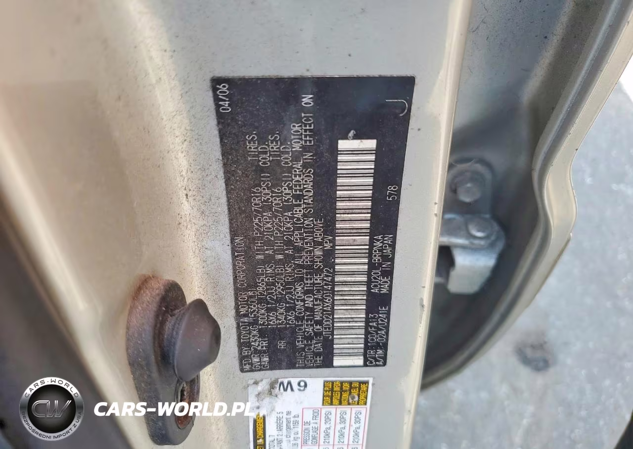 2006 Toyota Highlander Base VIN:JTEDD21AX60147472 - 12