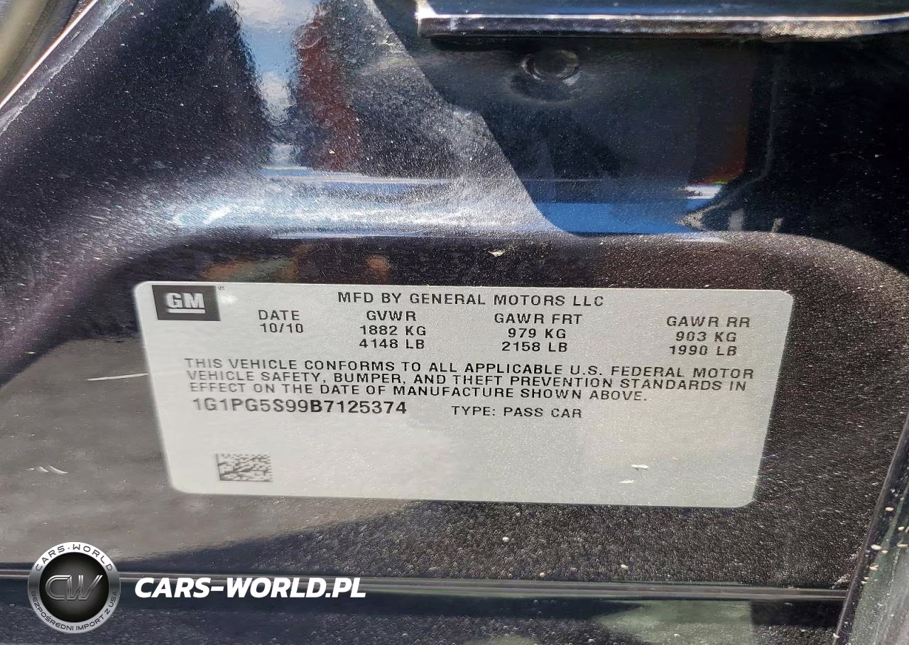 2011 Chevrolet Cruze Lt VIN:1G1PG5S99B7125374 - 12
