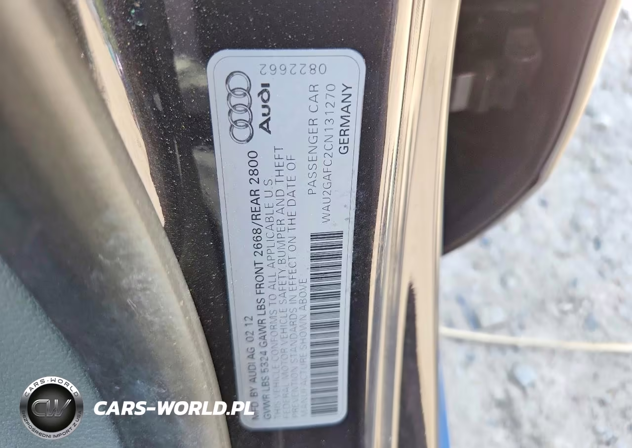 2012 Audi A7 Prestige VIN:WAU2GAFC2CN131270 - 12