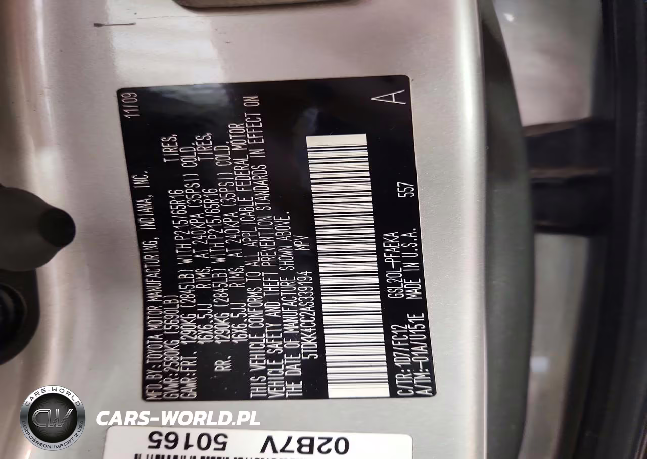 2010 Toyota Sienna Le 7-Passenger VIN:5TDKK4CC2AS339194 - 13