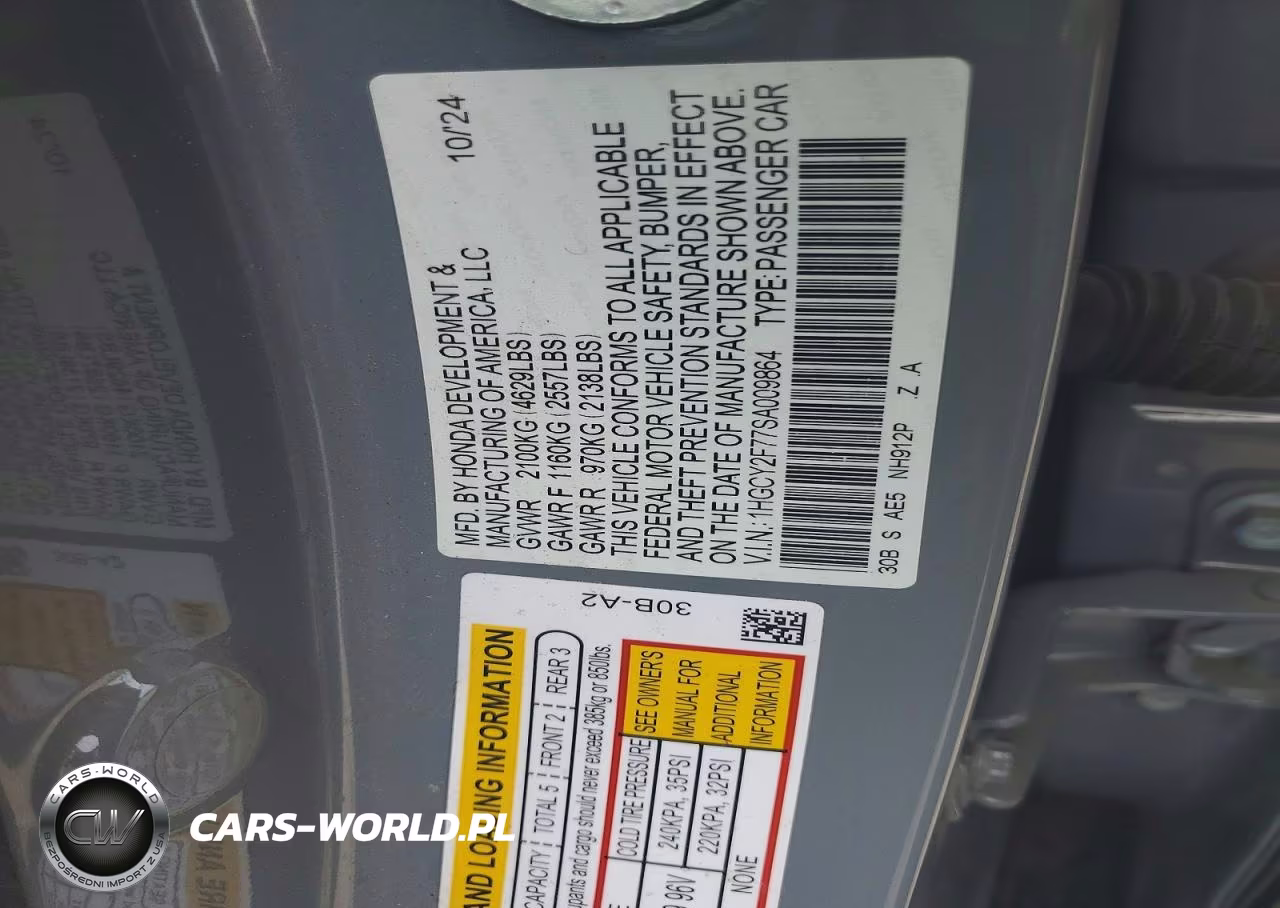 2025 Honda Accord Hybrid Sport-L VIN:1HGCY2F77SA009864 - 12