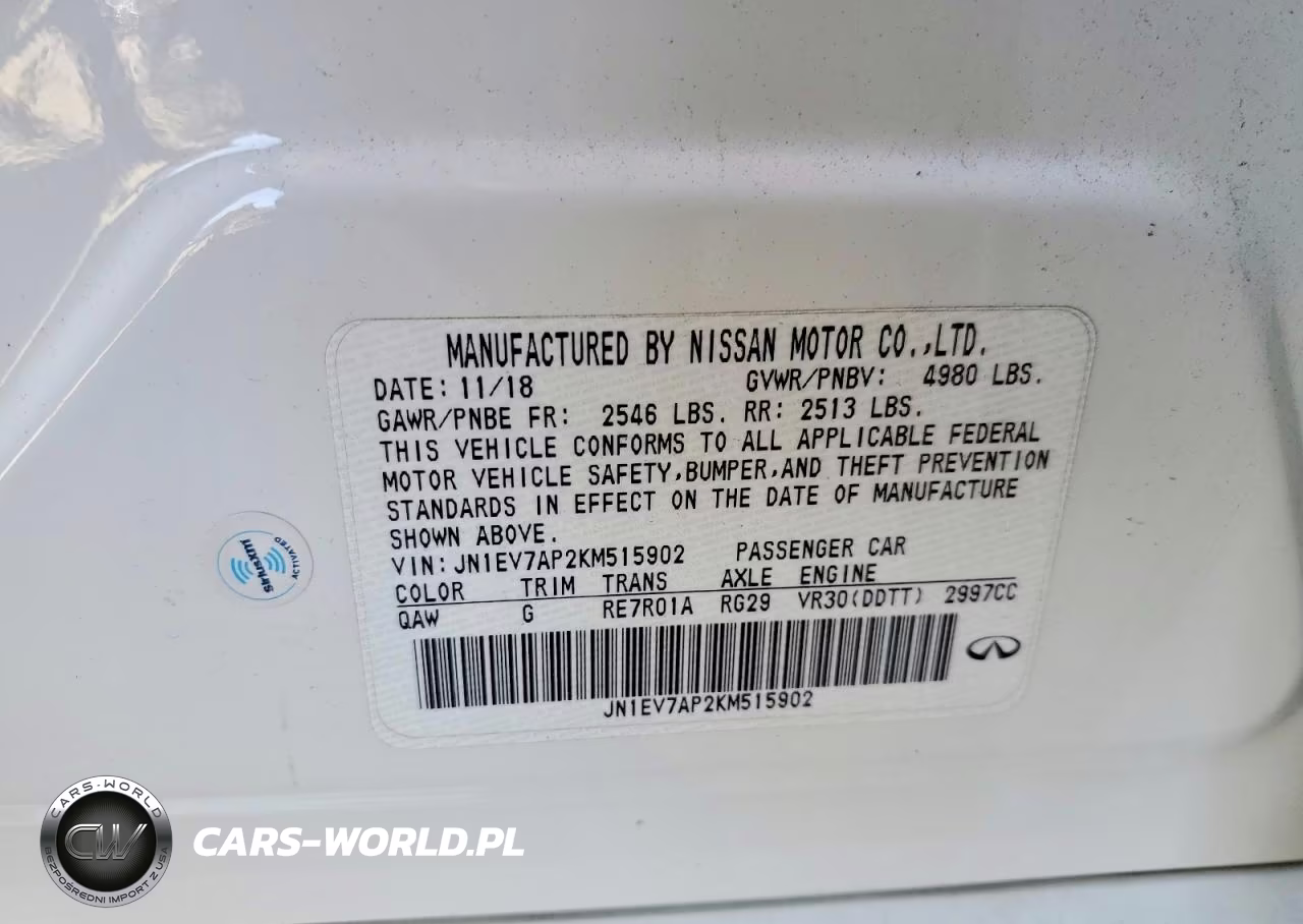 2019 Infiniti Q50 3.0T Luxe VIN:JN1EV7AP2KM515902 - 12