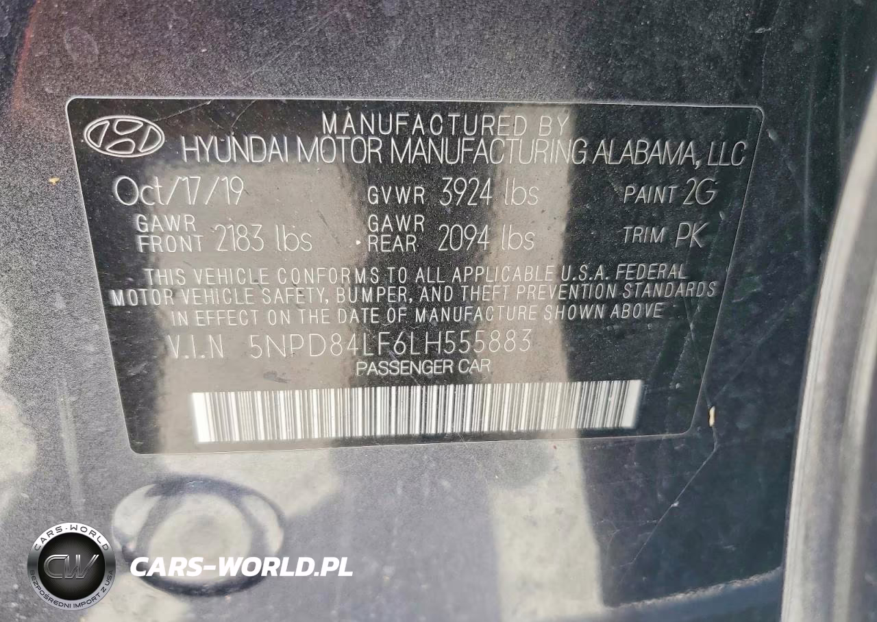 2020 Hyundai Elantra Sel VIN:5NPD84LF6LH555883 - 13