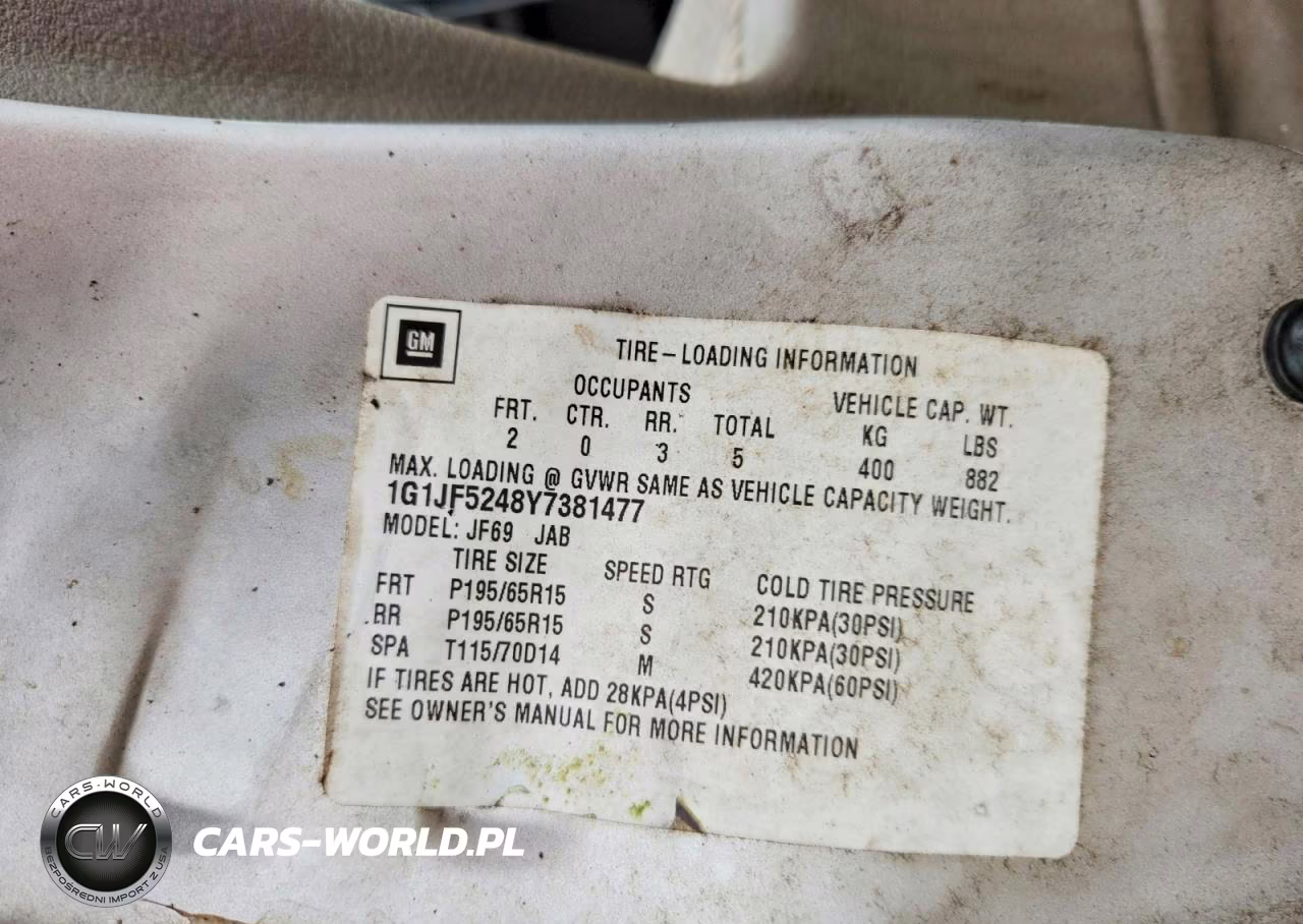 2000 Chevrolet Cavalier Ls VIN:1G1JF5248Y7381477 - 12