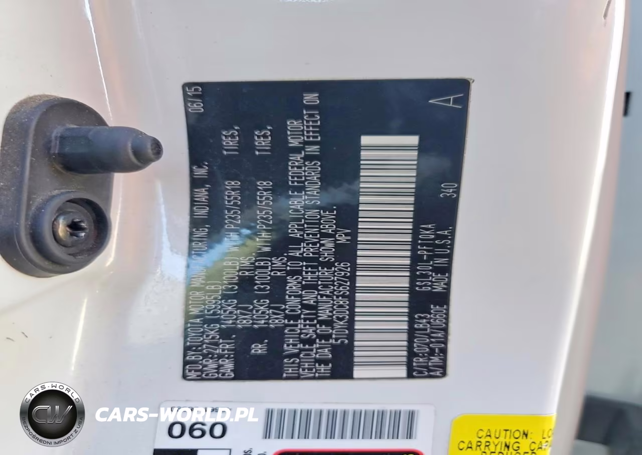 2015 Toyota Sienna Limited 7-Passenger VIN:5TDYK3DC8FS627926 - 13