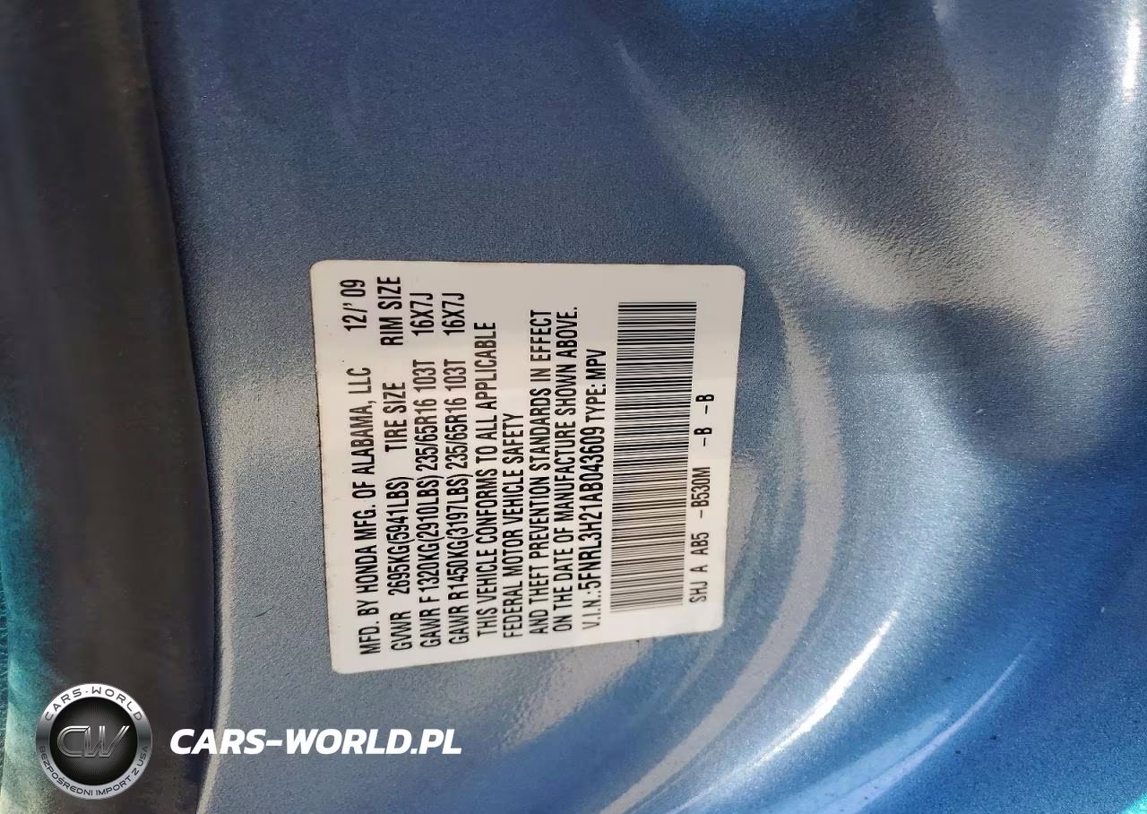 2010 Honda Odyssey Lx VIN:5FNRL3H21AB043609 - 13