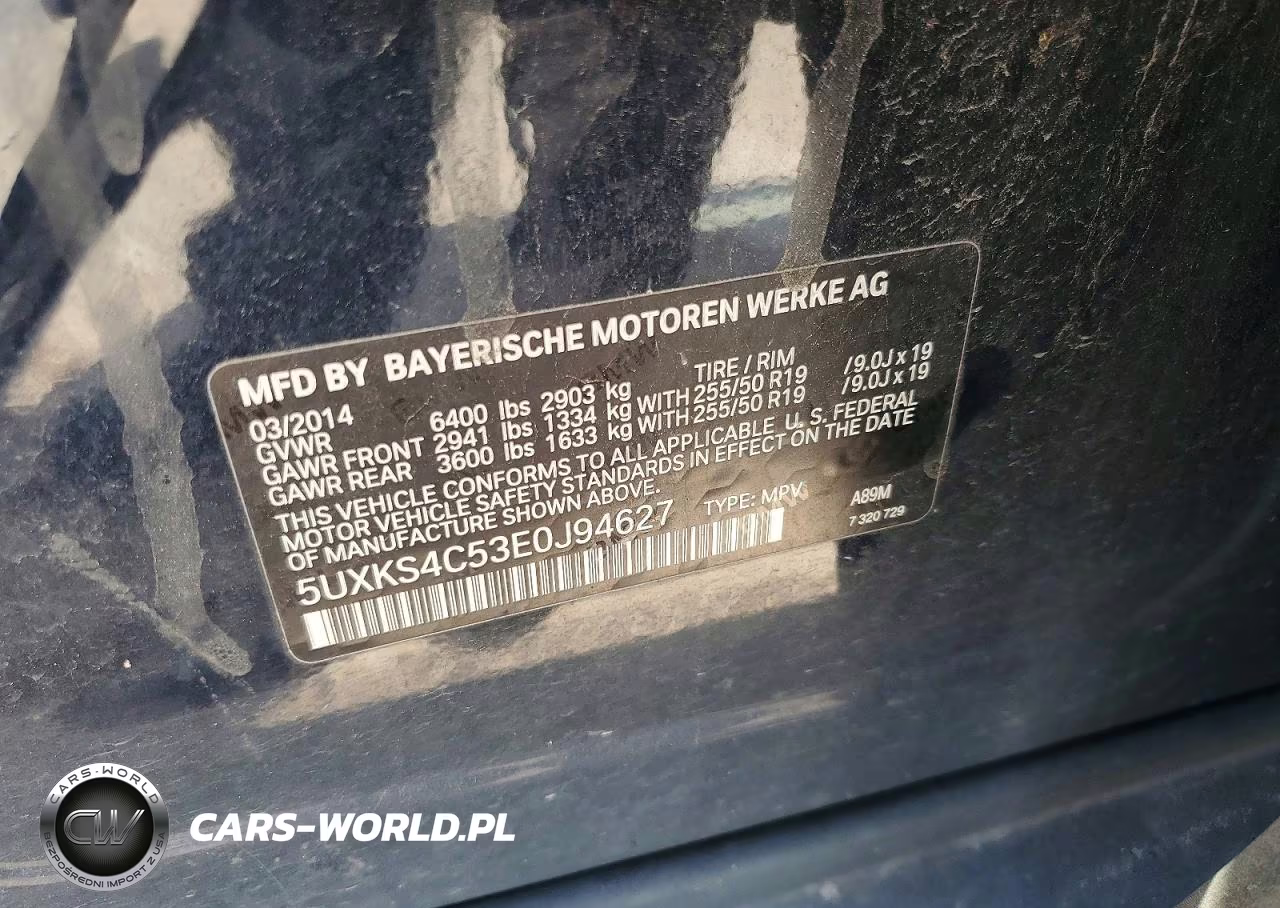 2014 BMW X5 xDrive35D VIN:5UXKS4C53E0J94627 - 13