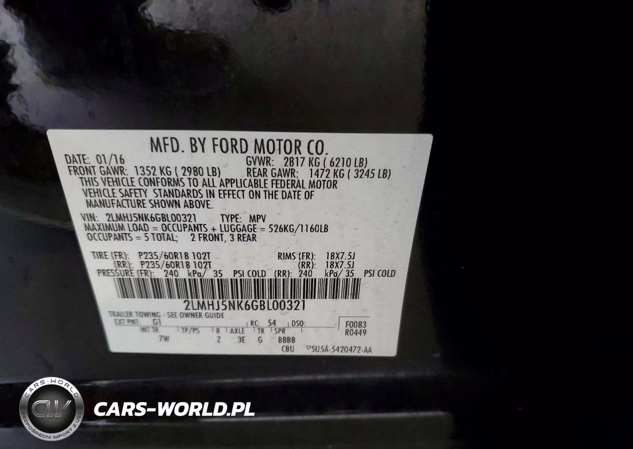 2016 Lincoln Mkt VIN:2LMHJ5NK6GBL00321 - 13