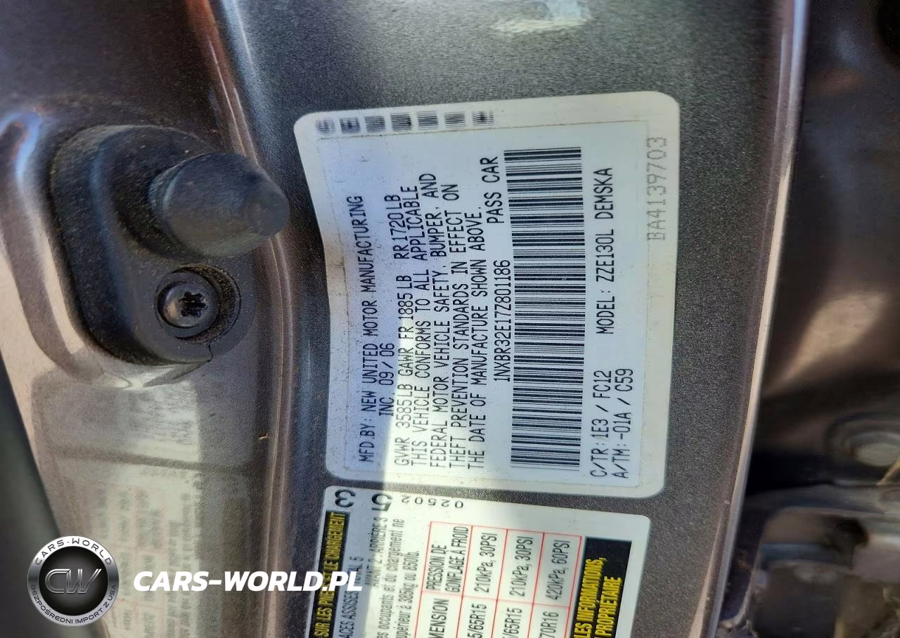 2007 Toyota Corolla S VIN:1NXBR32E17Z801186 - 12