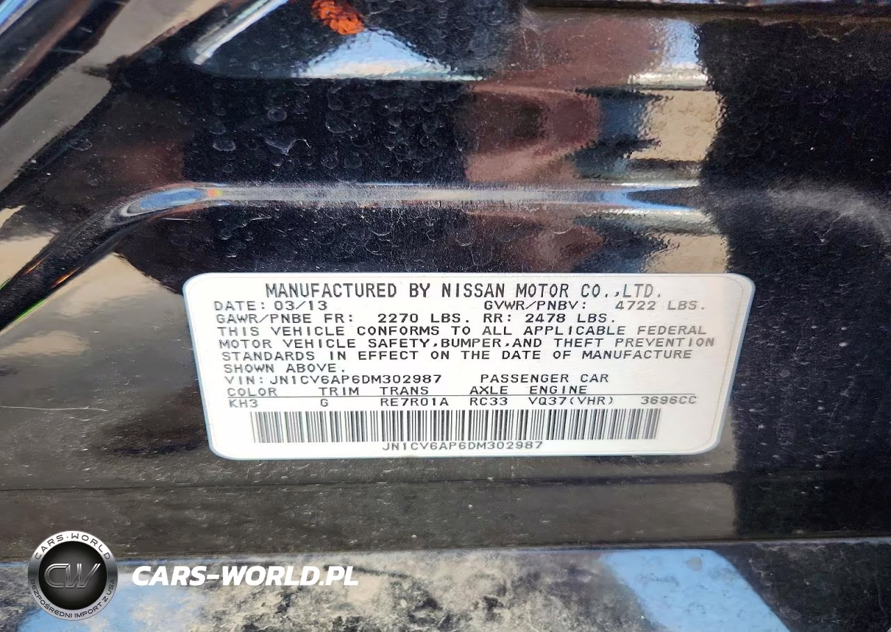 2013 Infiniti G37 Sedan Journey VIN:JN1CV6AP6DM302987 - 12