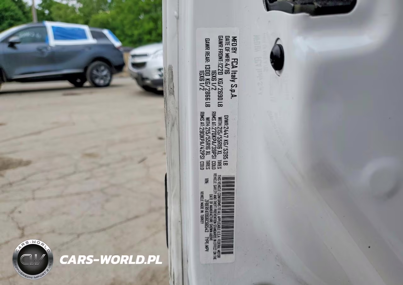 2016 Ram Promaster City St Delivery Van VIN:ZFBERFAT0G6C66543 - 13