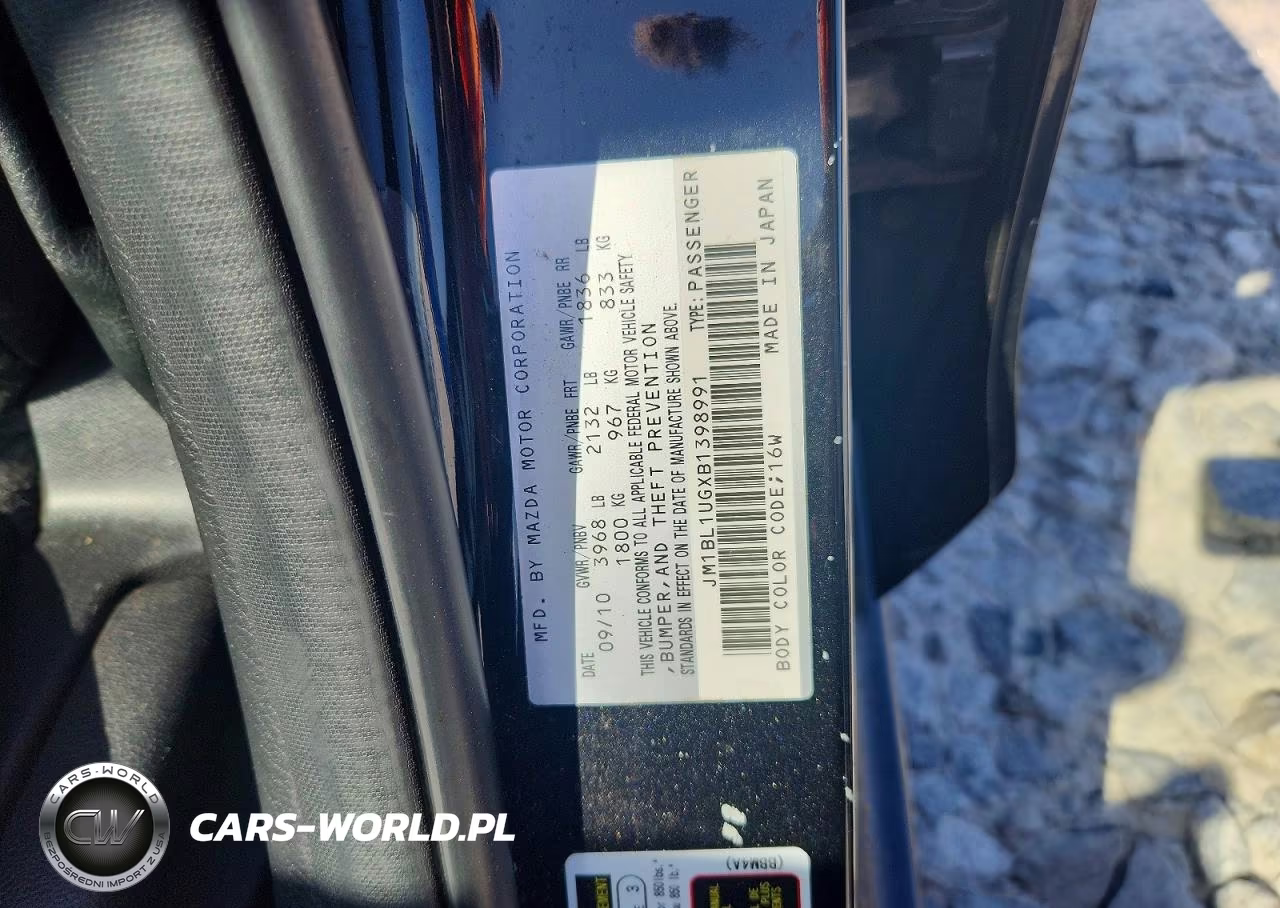 2011 Mazda 3 I VIN:JM1BL1UGXB1398991 - 12