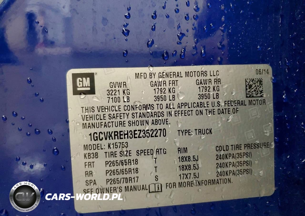 2014 Chevrolet Silverado K1500 Lt VIN:1GCVKREH3EZ352270 - 13