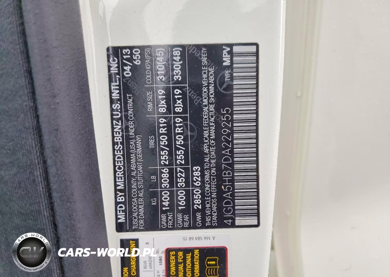 2013 Mercedes-Benz Ml 350 4Matic VIN:4JGDA5HB7DA229255 - 13