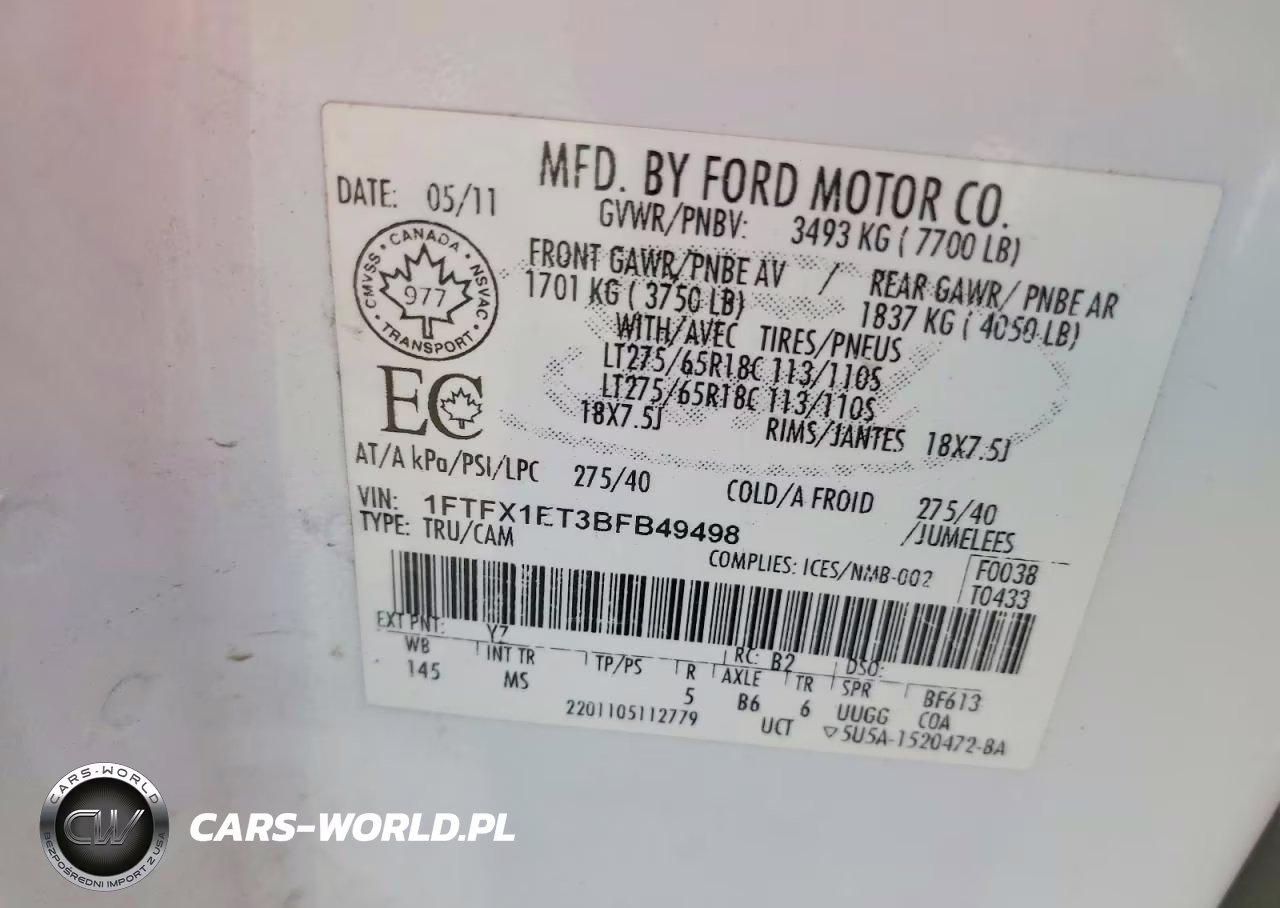 2011 Ford F150 Super Cab VIN:1FTFX1ET3BFB49498 - 12