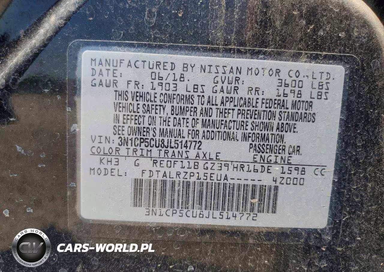 2018 Nissan Kicks S VIN:3N1CP5CU8JL514772 - 13
