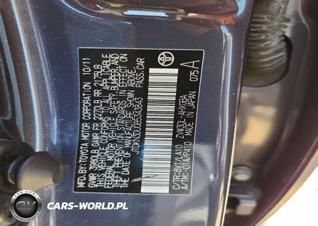 2011 Toyota Prius Four VIN:JTDKN3DU0B5343843 - 12
