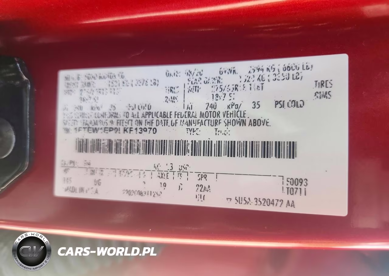 2020 Ford F150 Supercrew VIN:1FTEW1EP0LKF13970 - 13