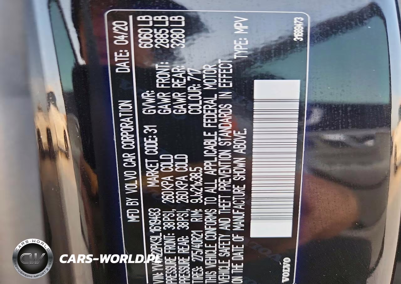 2020 Volvo Xc90 T6 Momentum VIN:YV4A22PK9L1619483 - 12