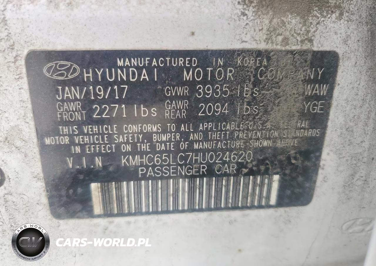 2017 Hyundai Ioniq Blue VIN:KMHC65LC7HU024620 - 12