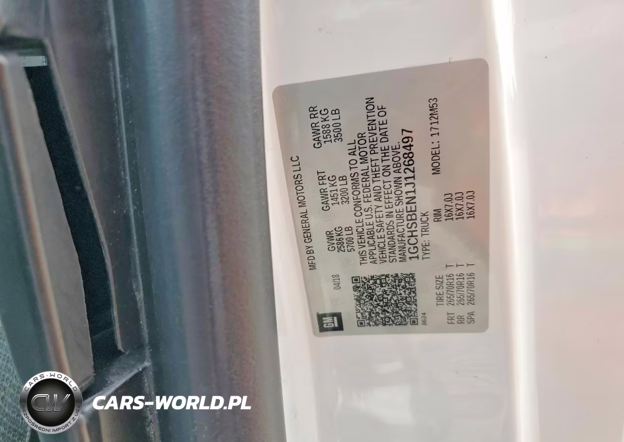 2018 Chevrolet Colorado VIN:1GCHSBEN1J1268497 - 12