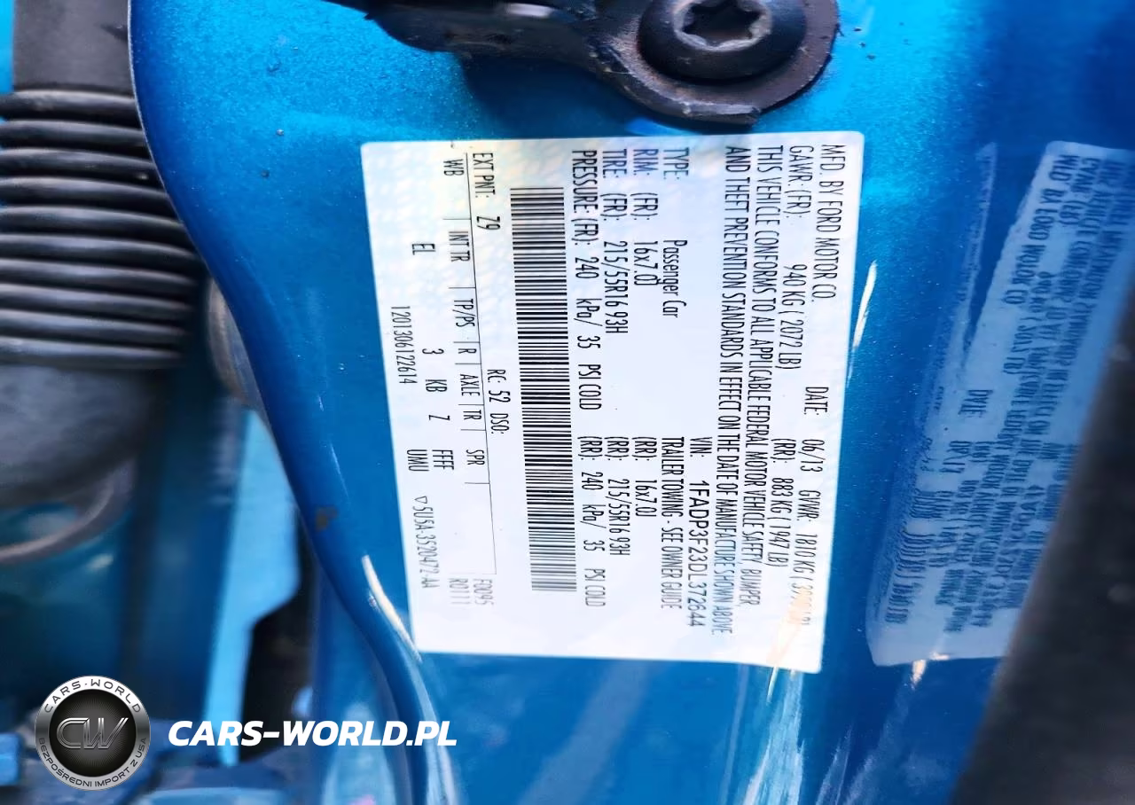 2013 Ford Focus Se VIN:1FADP3F23DL372644 - 12