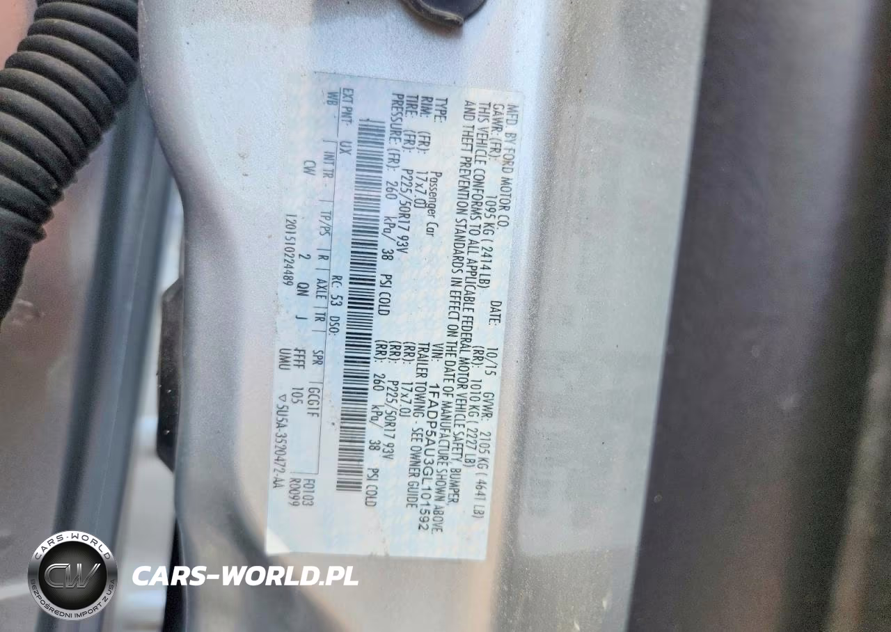 2016 Ford C-Max Se VIN:1FADP5AU3GL101592 - 12