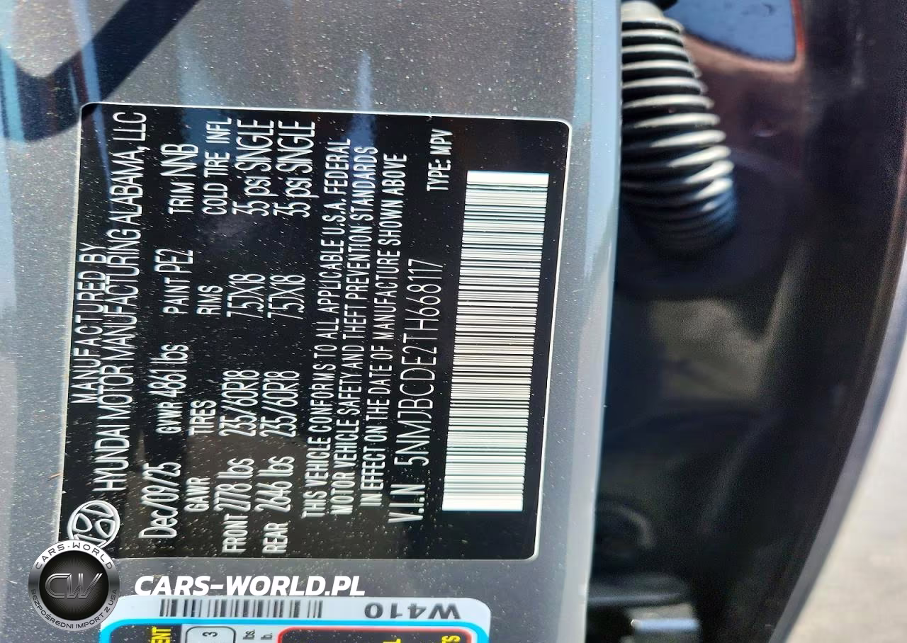 2026 Hyundai Tucson Sel VIN:5NMJBCDE2TH668117 - 14