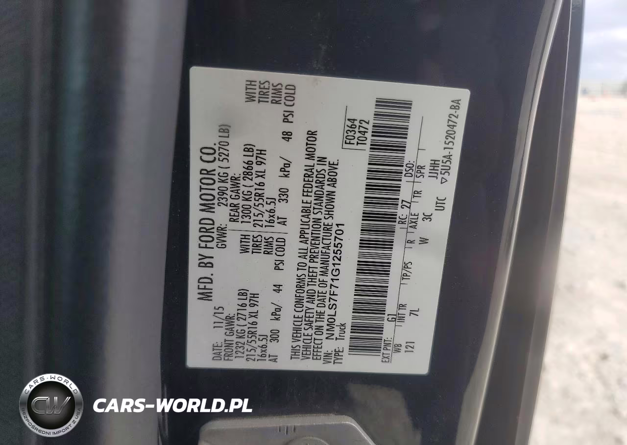 2016 Ford Transit Connect Delivery Van VIN:NM0LS7F71G1255701 - 14