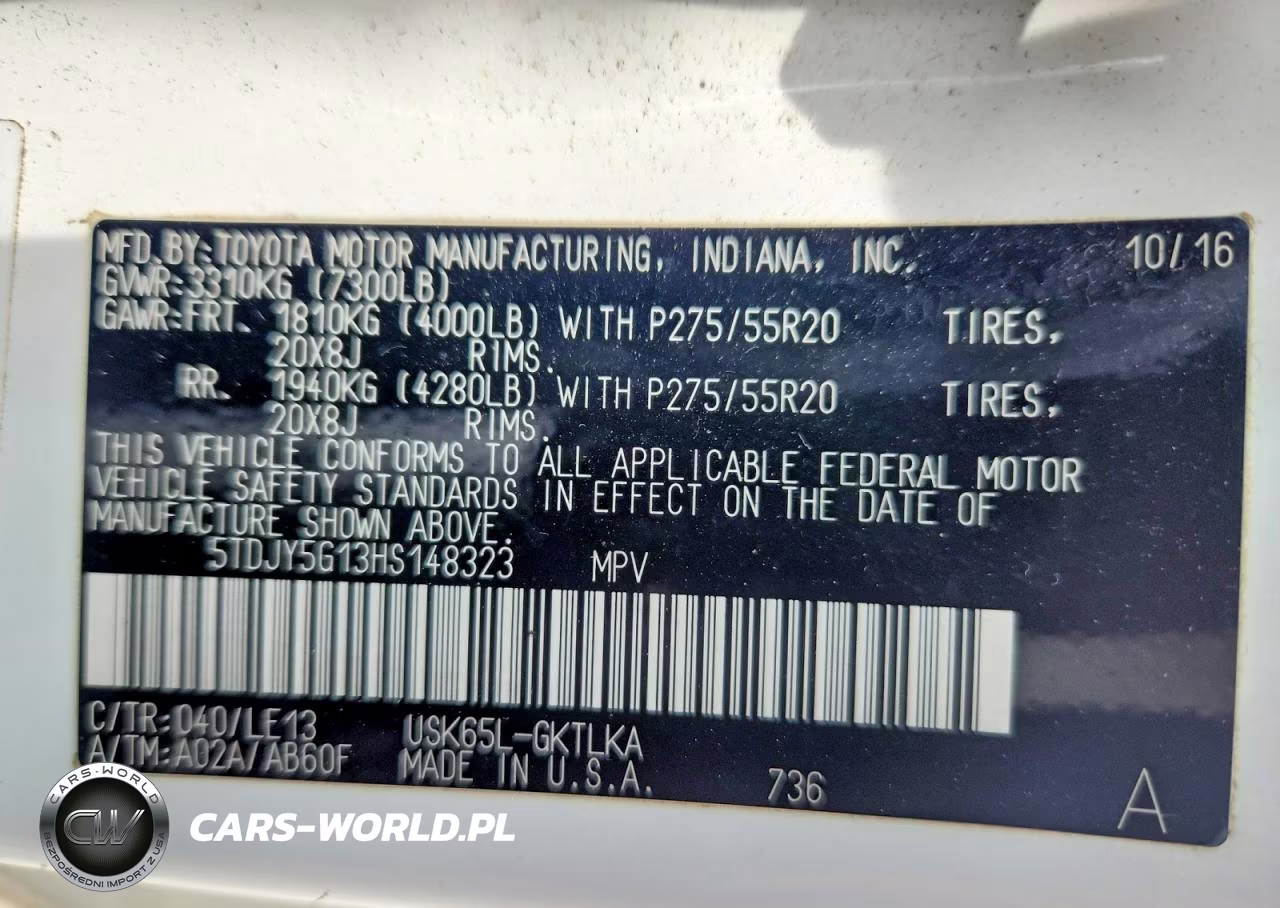 2017 Toyota Sequoia Limited VIN:5TDJY5G13HS148323 - 13