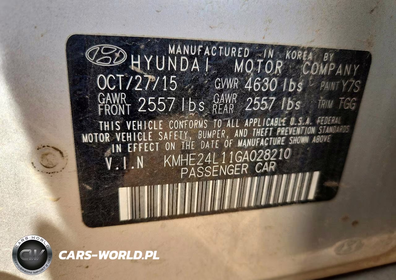 2016 Hyundai Sonata Hybrid Se VIN:KMHE24L11GA028210 - 12
