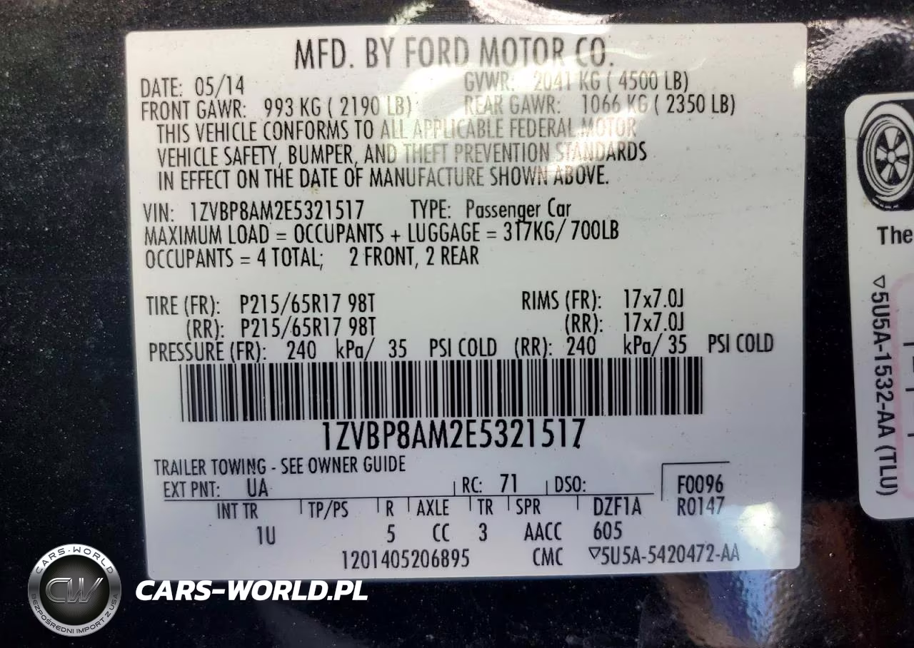 2014 Ford Mustang VIN:1ZVBP8AM2E5321517 - 13