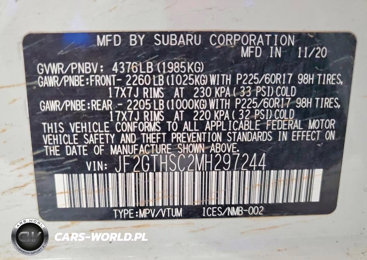 2021 Subaru Crosstrek Sport VIN:JF2GTHSC2MH297244 - 13