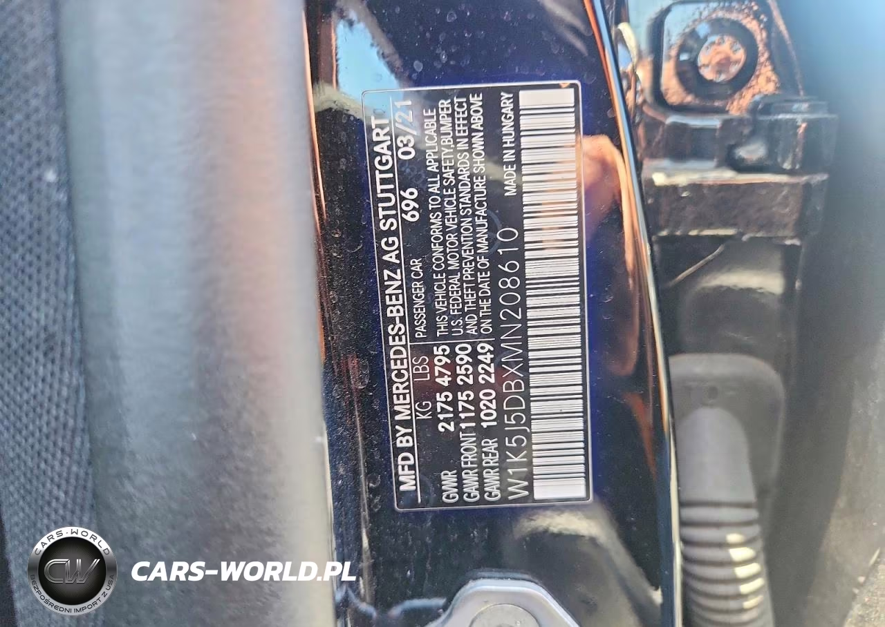2021 Mercedes-Benz Cla 45 Amg VIN:W1K5J5DBXMN208610 - 13