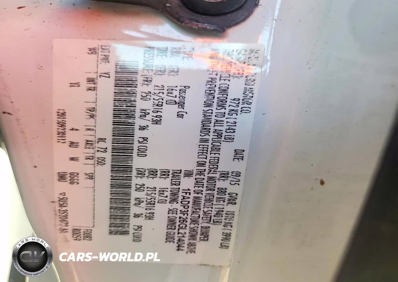 2016 Ford Focus Se VIN:1FADP3F26GL214044 - 12