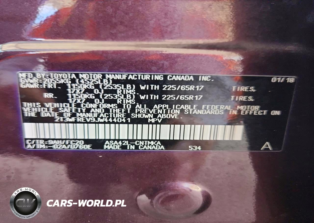 2018 Toyota Rav4 Xle VIN:2T3WFREV9JW444041 - 13