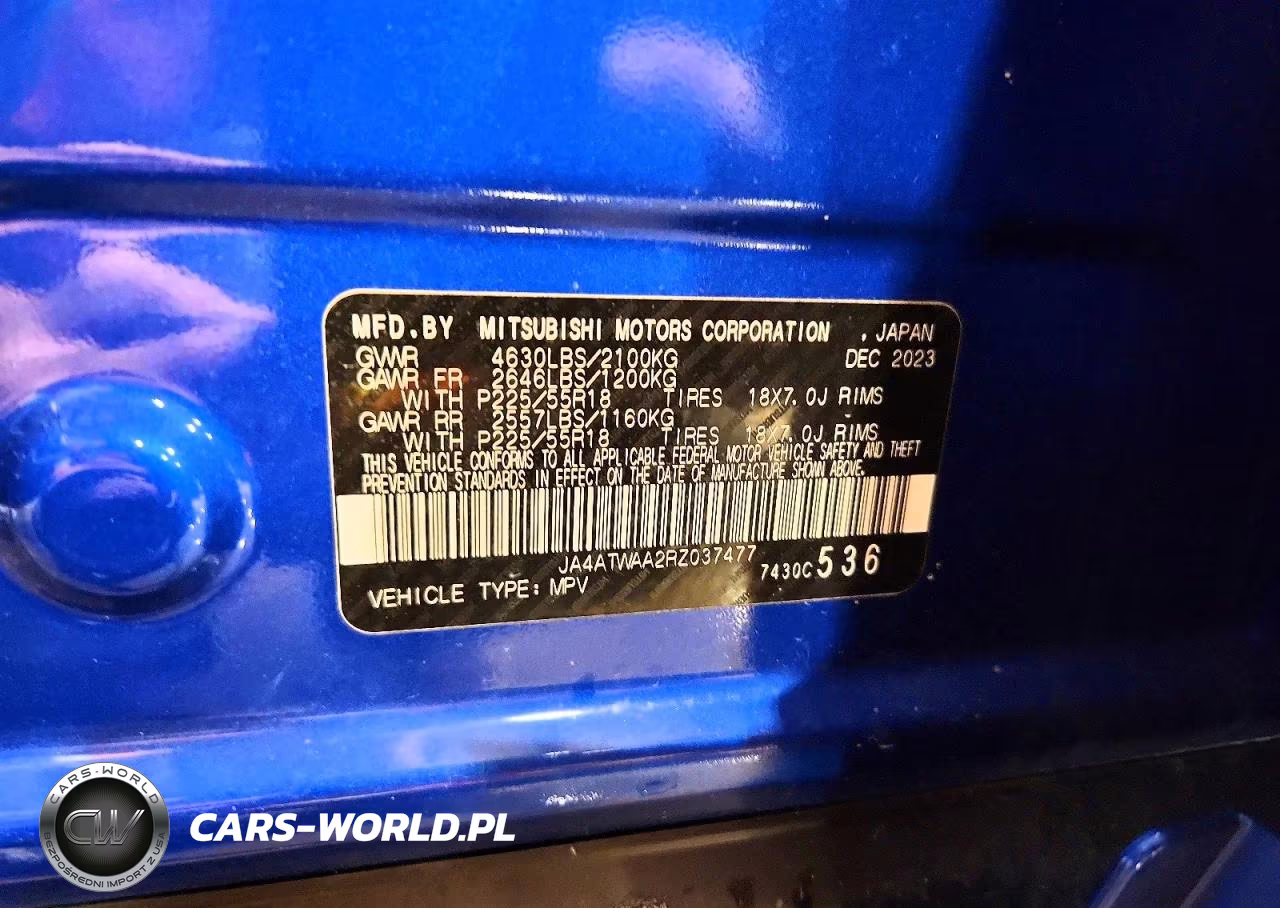 2024 Mitsubishi Eclipse Cross Se VIN:JA4ATWAA2RZ037477 - 13