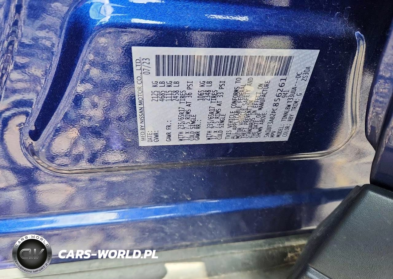 2023 Nissan Rogue S VIN:5N1BT3AB2PC856261 - 13