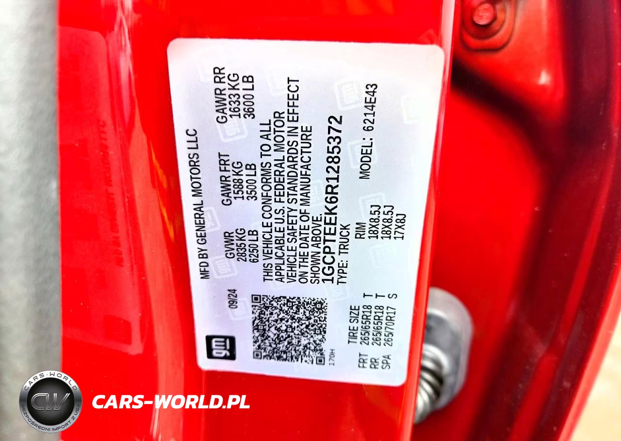 2024 Chevrolet Colorado Trail Boss VIN:1GCPTEEK6R1285372 - 12