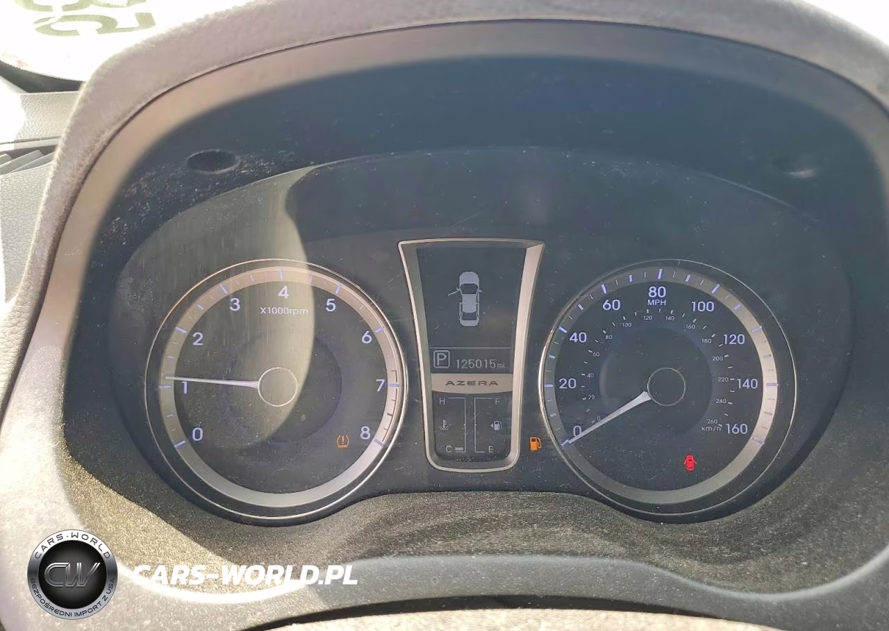 2012 Hyundai Azera Base VIN:KMHFG4JG6CA183536 - 9