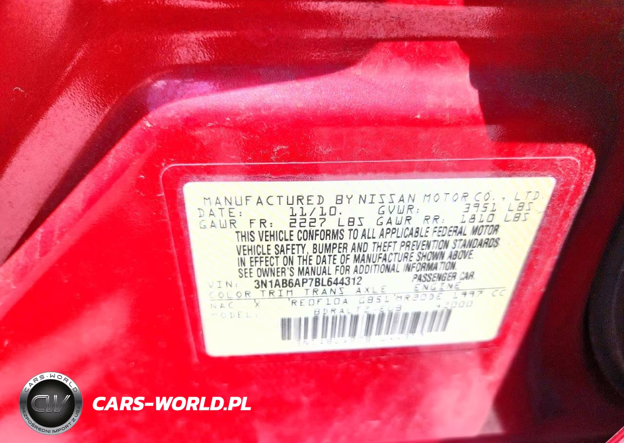 2011 Nissan Sentra 2.0 VIN:3N1AB6AP7BL644312 - 12