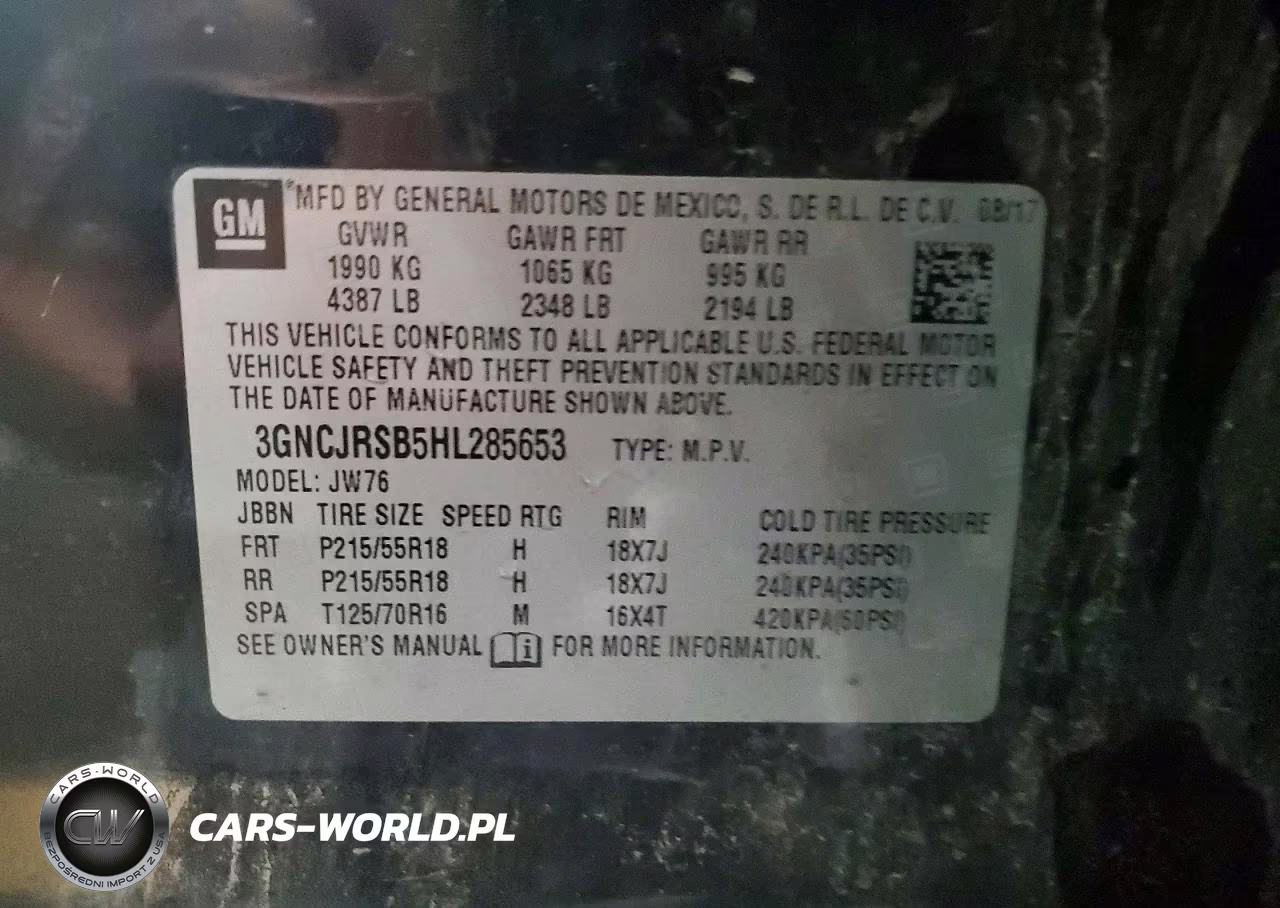2017 Chevrolet Trax Premier VIN:3GNCJRSB5HL285653 - 13