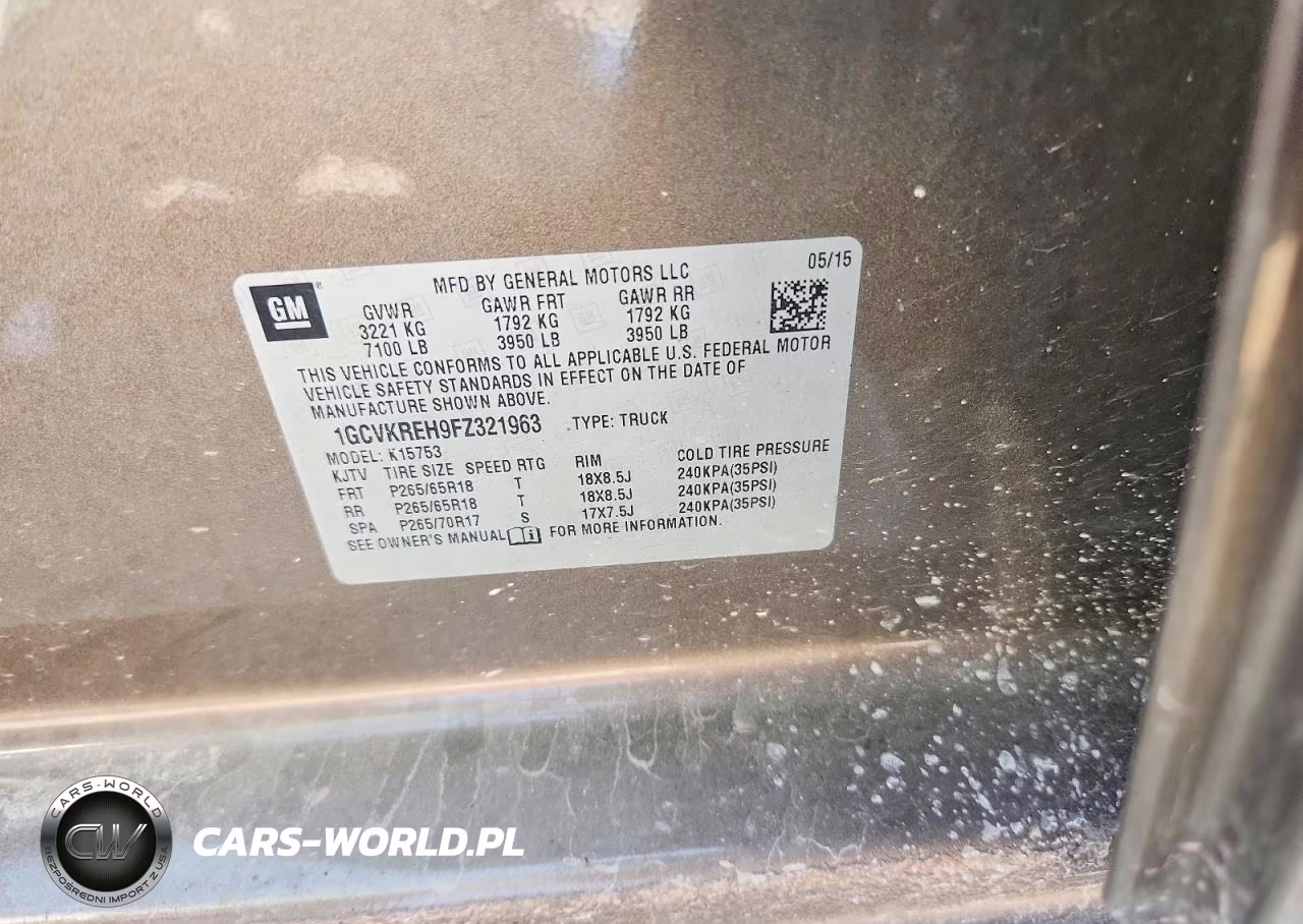 2015 Chevrolet Silverado K1500 Lt VIN:1GCVKREH9FZ321963 - 13