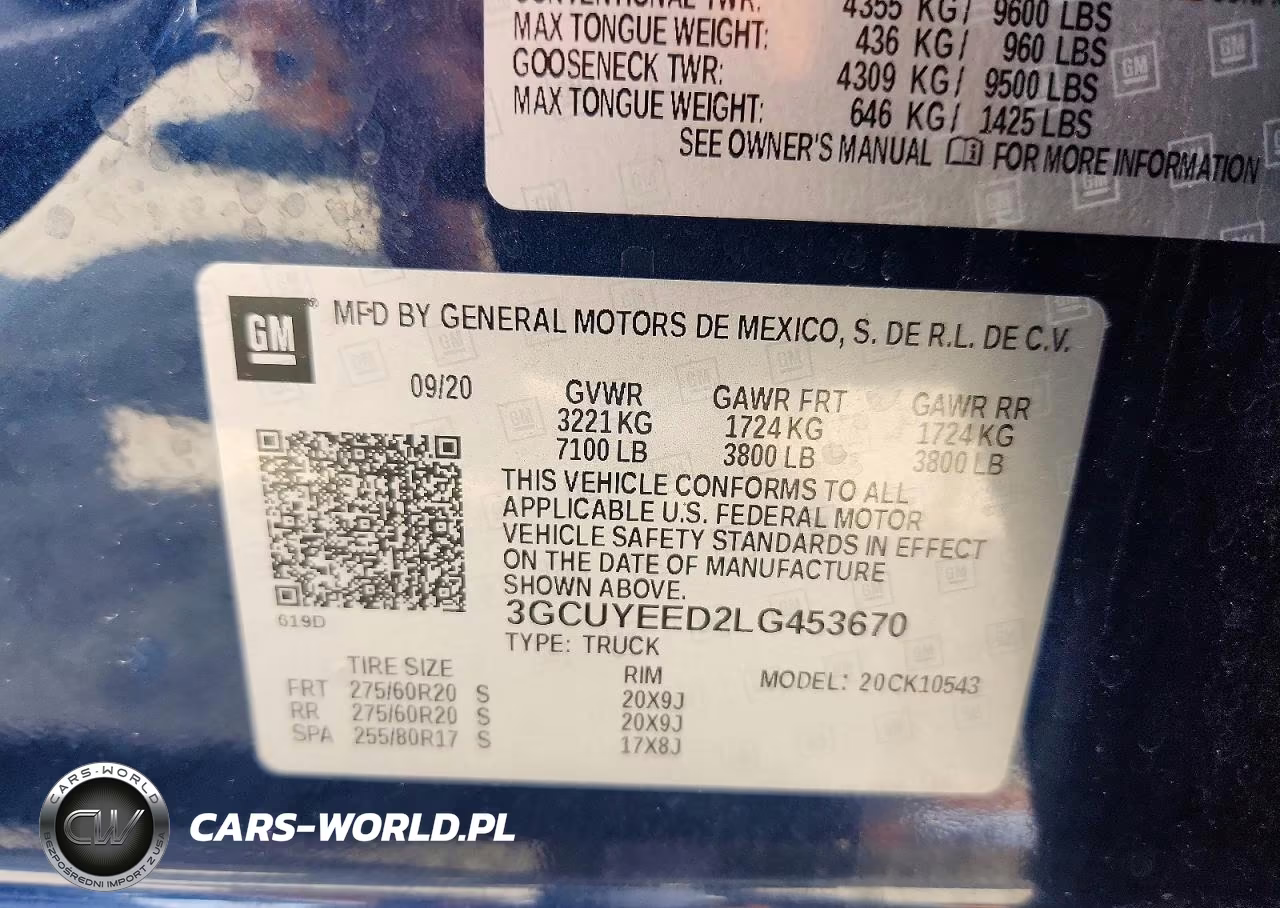 2020 Chevrolet Silverado K1500 Rst VIN:3GCUYEED2LG453670 - 13