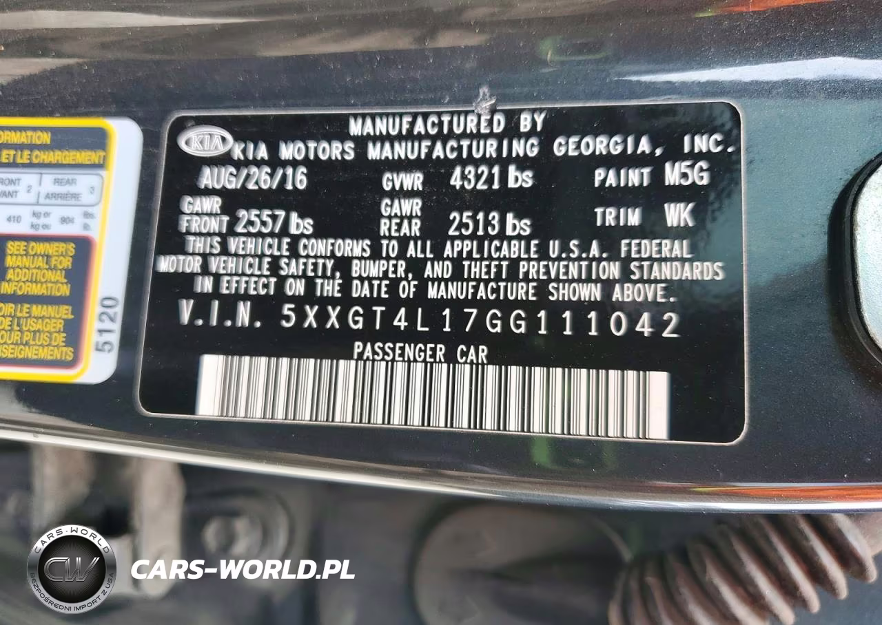 2016 Kia Optima Lx VIN:5XXGT4L17GG111042 - 12