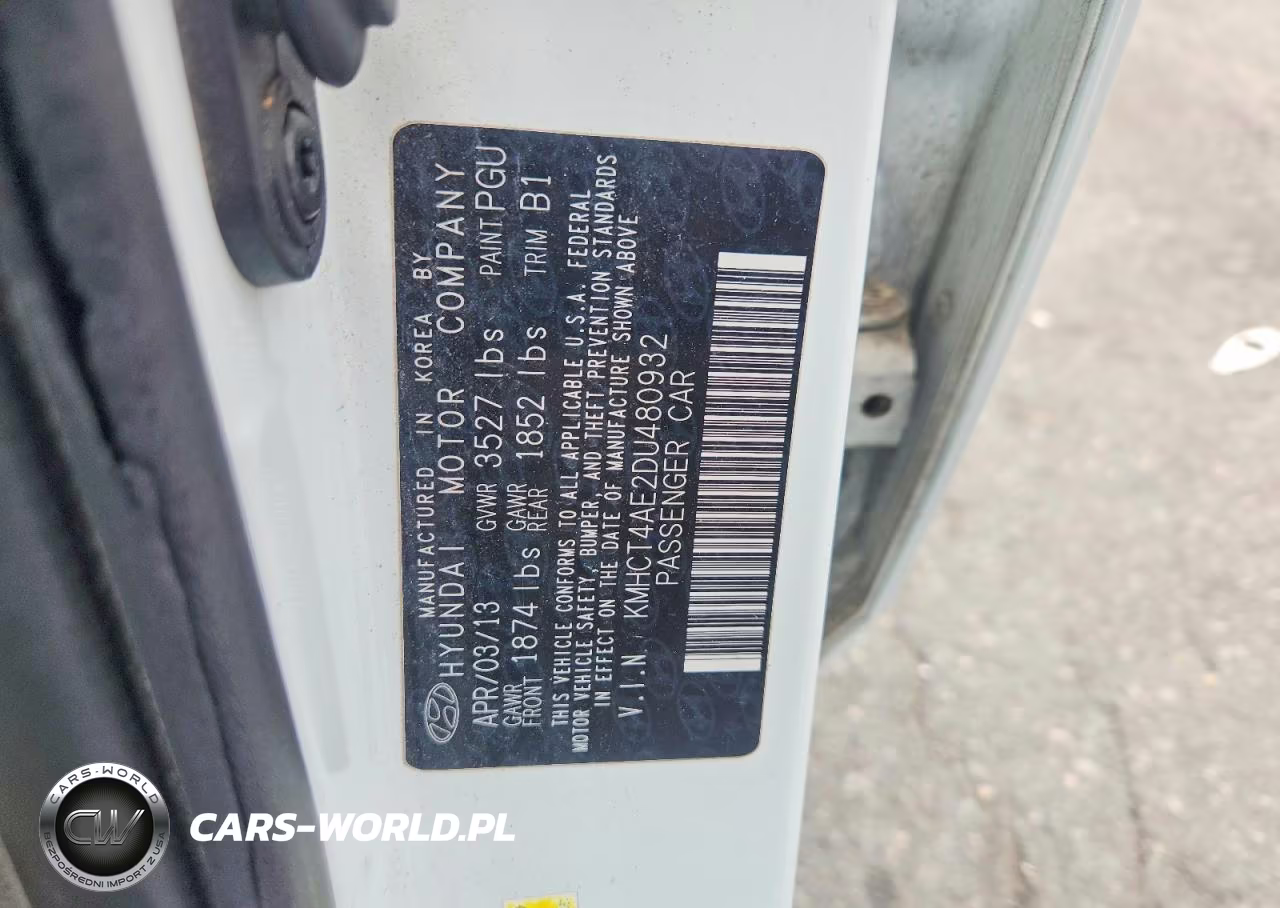 2013 Hyun Accent VIN:KMHCT4AE2DU480932 - 12