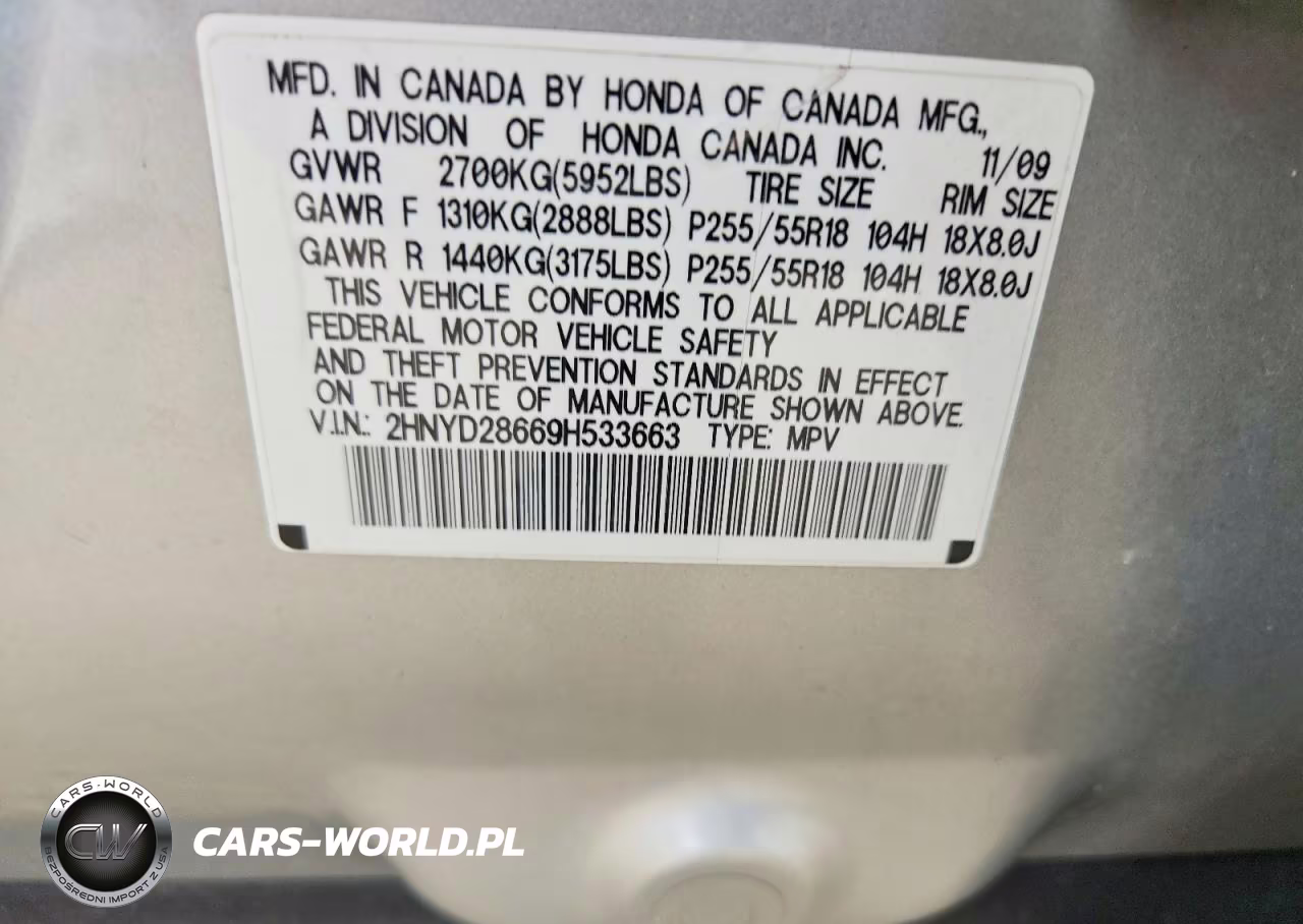 2009 Acur Mdx VIN:2HNYD28669H533663 - 13