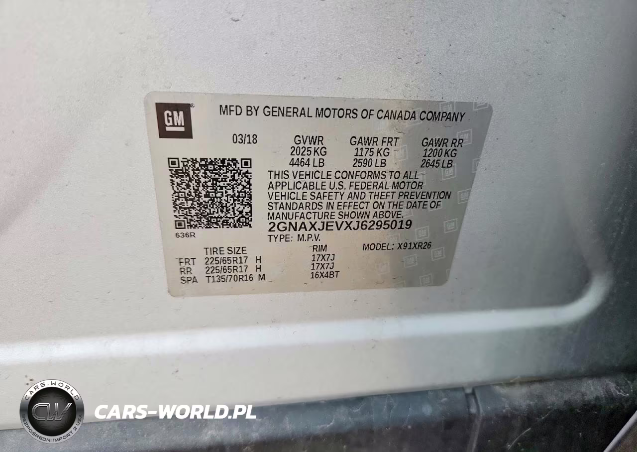 2018 Chevrolet Equinox Lt VIN:2GNAXJEVXJ6295019 - 12