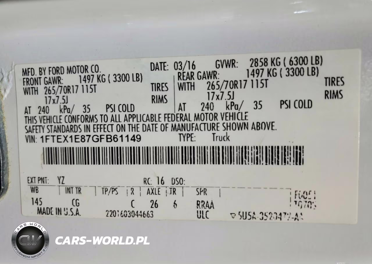 2016 Ford F150 Super Cab VIN:1FTEX1E87GFB61149 - 12