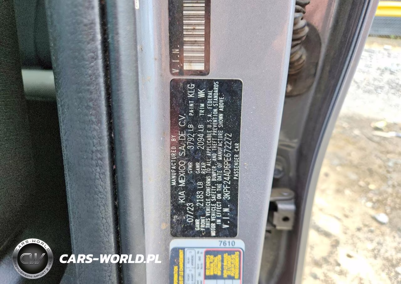 2023 Kia Forte Lxs VIN:3KPF24AD6PE672272 - 12